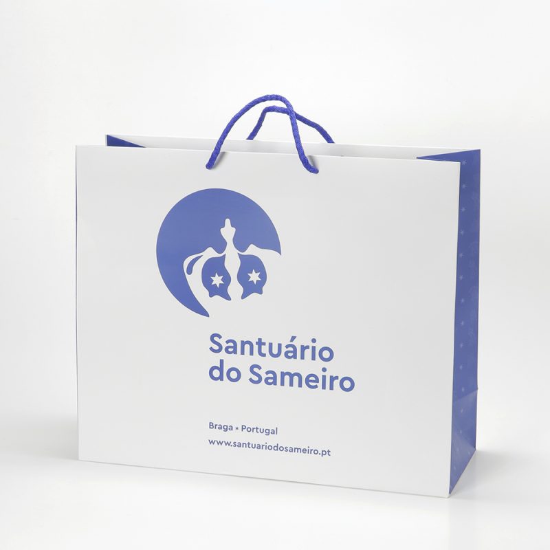Saco de cartão grande com Símbolo da Coroa da Nossa Senhora do Sameiro