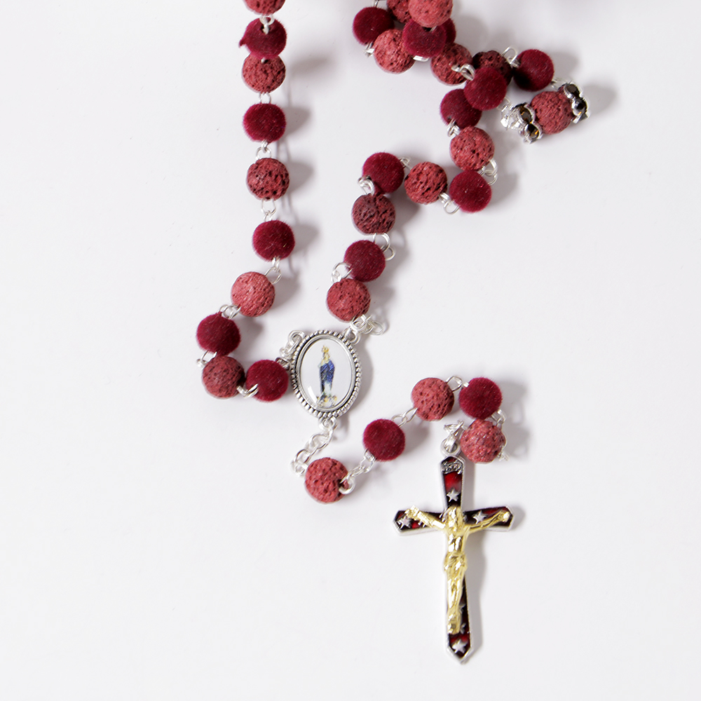 009-011-504-8535- STRASS-Terço rosário-peregrino-murano,7mm-fio-dourado- 52cm_Santuario-do-Sameiro-Braga-Portugal-cortadocomcruz