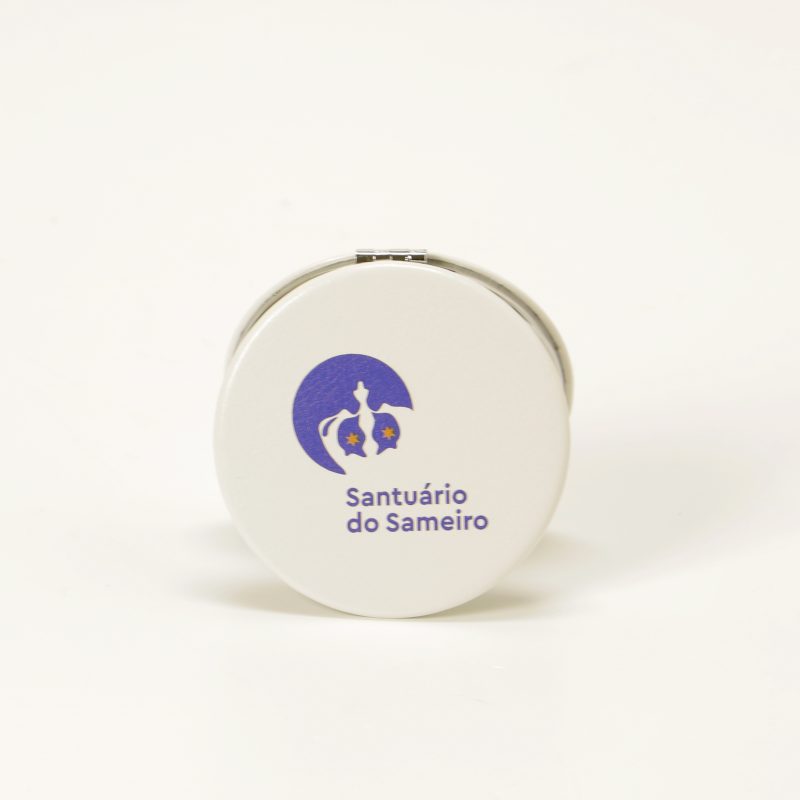 Espelho branco de bolso