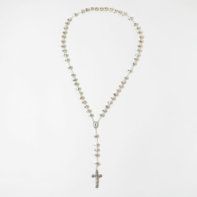 009-011-504-5056- Terço-cristal branco- cloissone- 61cm-Santuario-do-Sameiro-Braga-Portugal.inteiro