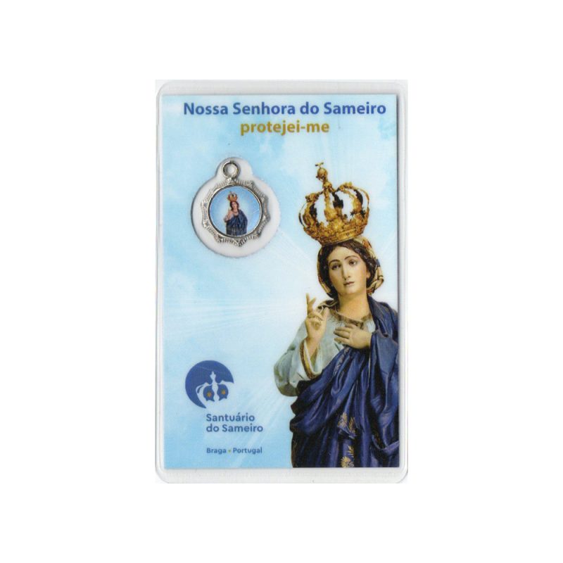 Cartão com nome e medalha