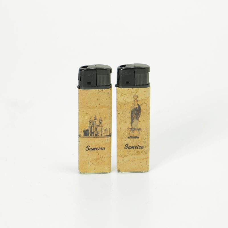 Isqueiro em cortiça com imagens