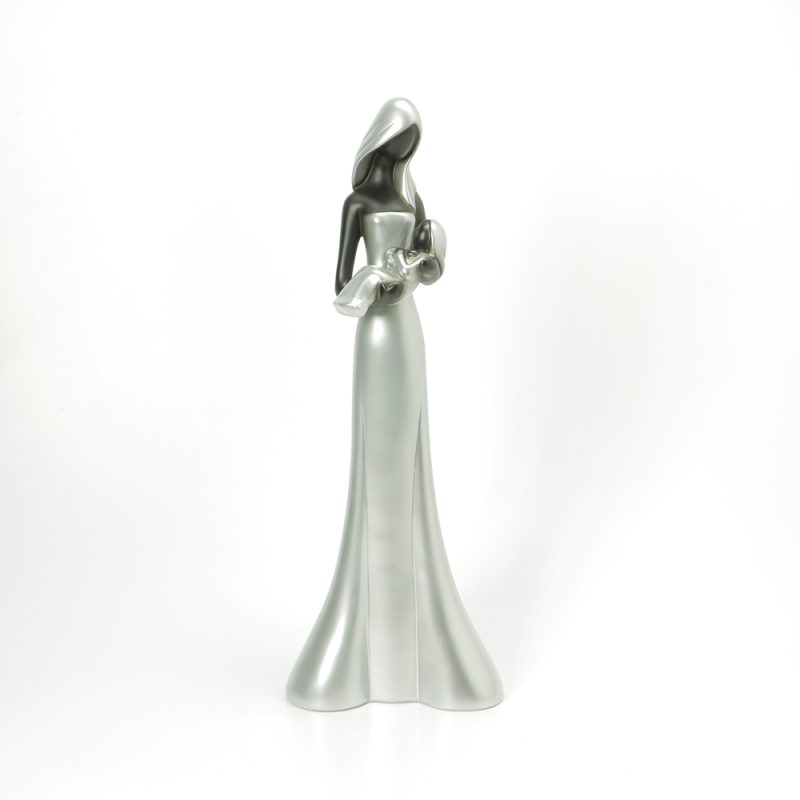 Imagem abstrata Mãe com menina ao colo