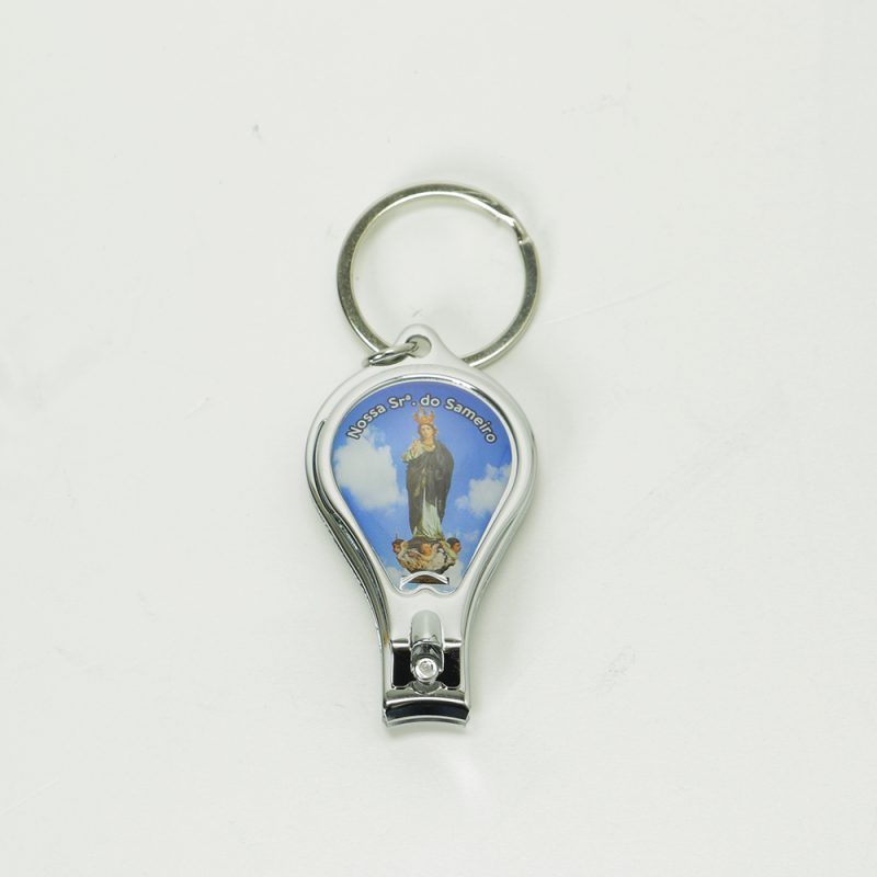 Chaveiro corta unhas com Nossa Senhora do Sameiro