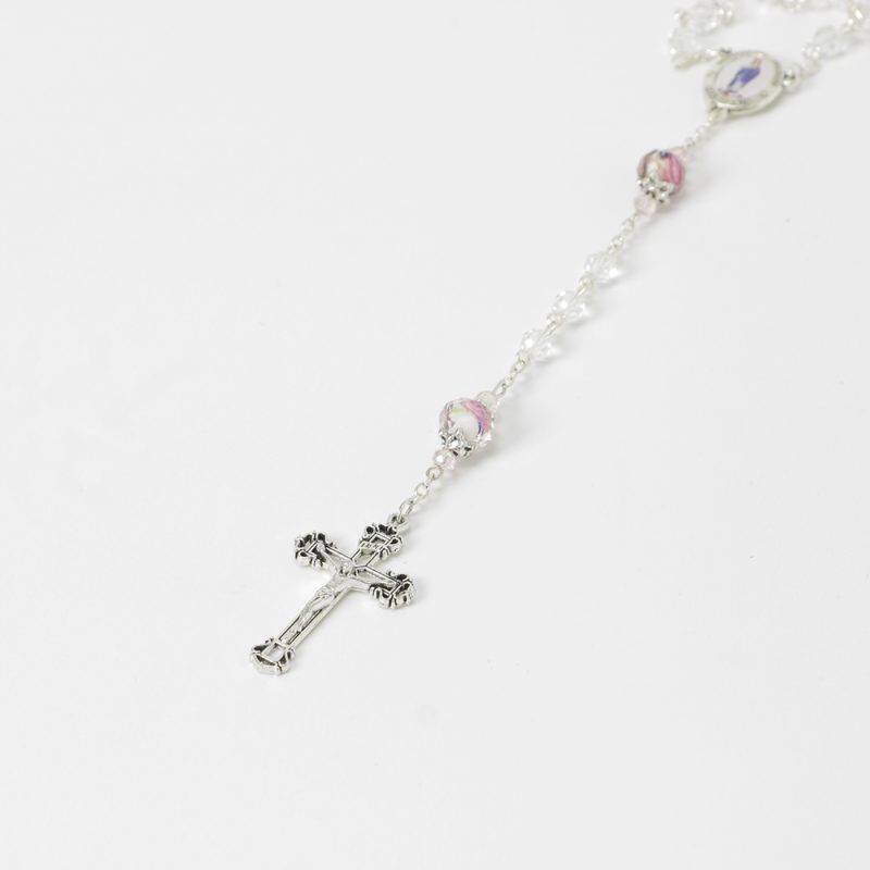 009-012-2501-1124-Terco cristal tranparente com rosas nas contas aprox2-Santuario-do-Sameiro-Braga-Portugal