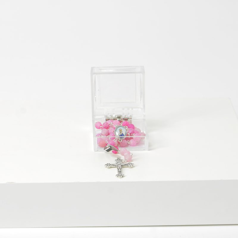 Terço Rosa com a Nossa Senhora do Sameiro