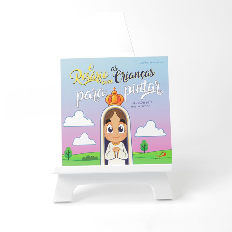 O Rosário com as crianças para pintar